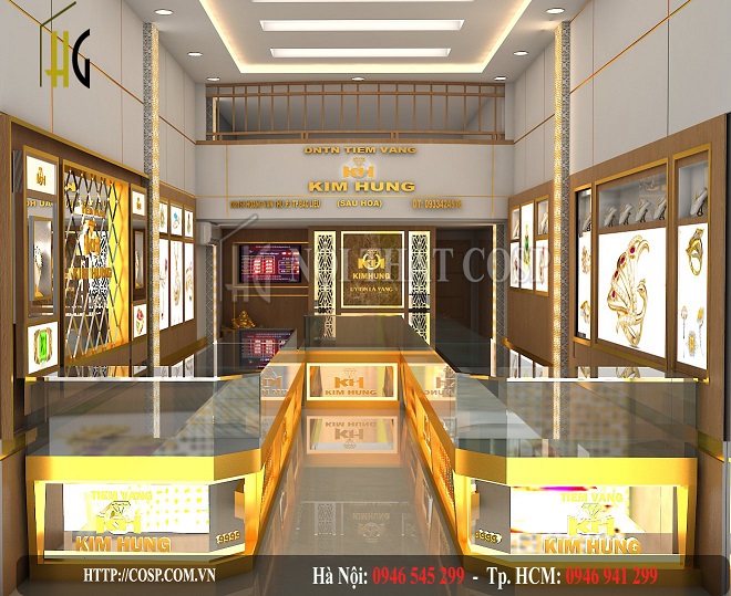 Thiết kế tiệm vàng Chị Huyền - Bạc Liêu